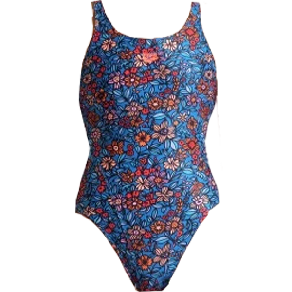 Youth Micro Floral Tech Back One Piece