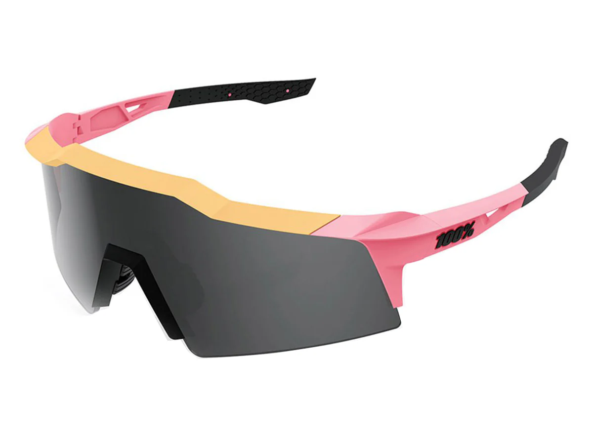 100% Speedcraft SL Performance Sunglasses - Matt Washed Out Neon Pink-