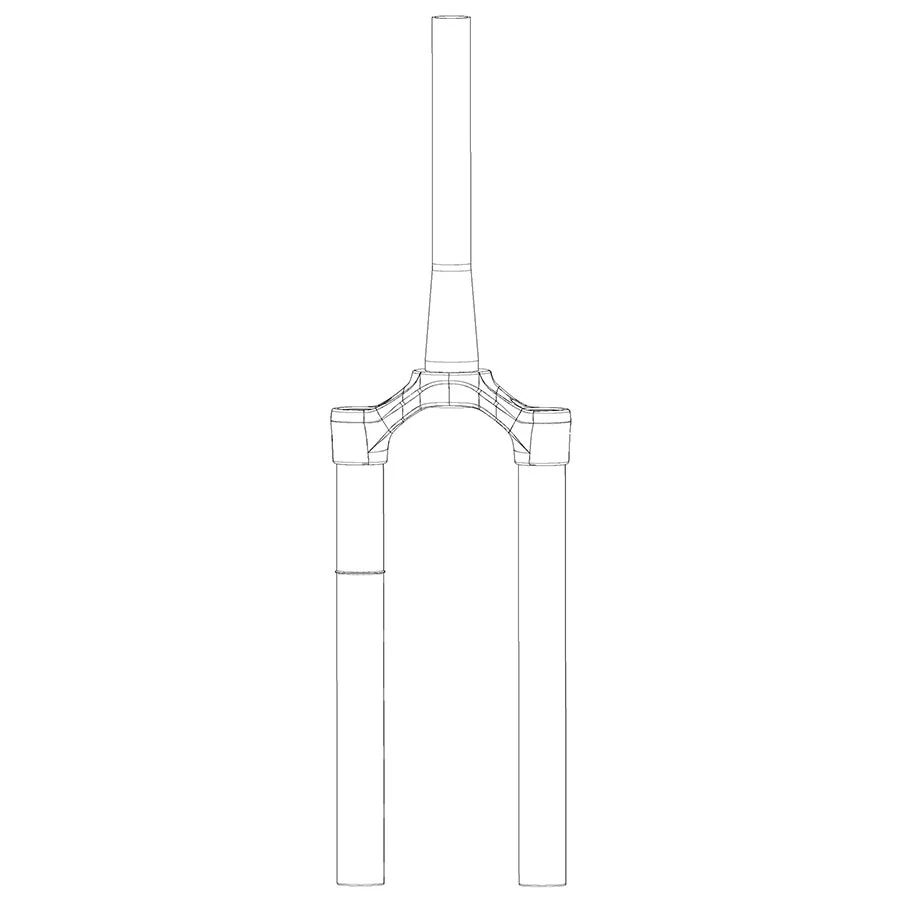 RockShox CSU - DebonAir 29" 15x110mm 42mm OS Tapered Steerer Pike B1-B2 Pike Select/Select+ 2020 Diffusion BLK