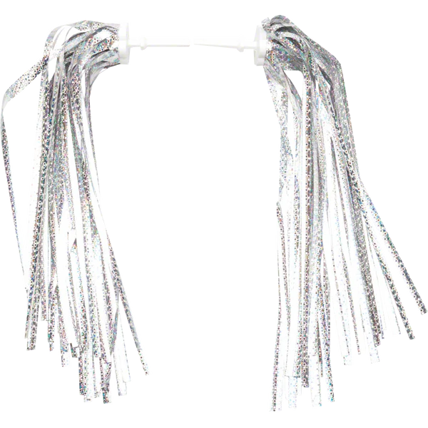 Kid's Bike Streamers Silver-Platinum