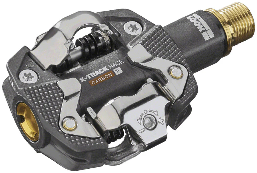 LOOK X-TRACK RACE CARBON Ti Pedals - Dual Sided Clipless Titanium 9/16" BLK