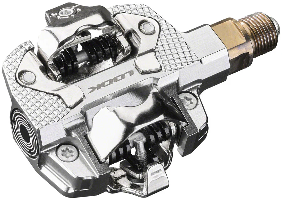 LOOK X-TRACK Dual Power Pedals - Dual Sided Clipless Chromoly9/16" Silver