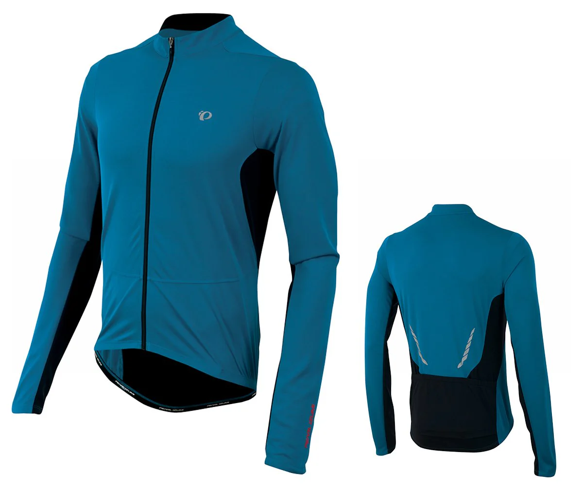 Pearl Izumi Select Attack Long Sleeve Road Jersey - Mykonos Blue-Black