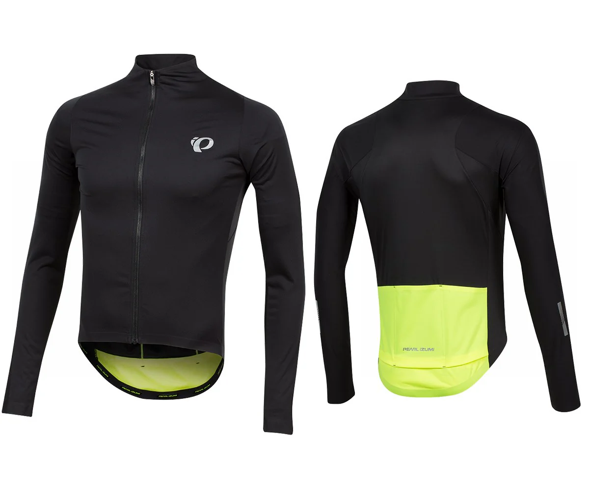 Pearl Izumi PRO Pursuit Long Sleeve Wind Jersey - Black-Screaming Yell
