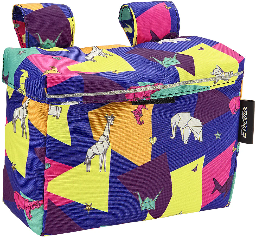 Electra Velcro Handlebar Bag With Lid - Washi